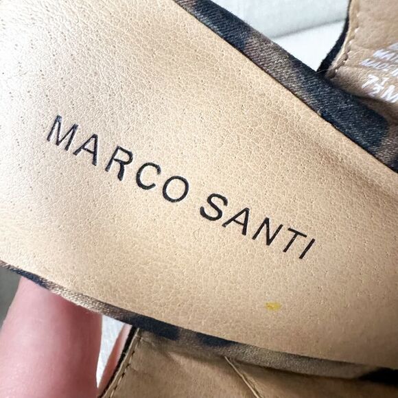 Marco Santi Black Leopard Platform Heels Size 7.5 - Picture 5 of 12